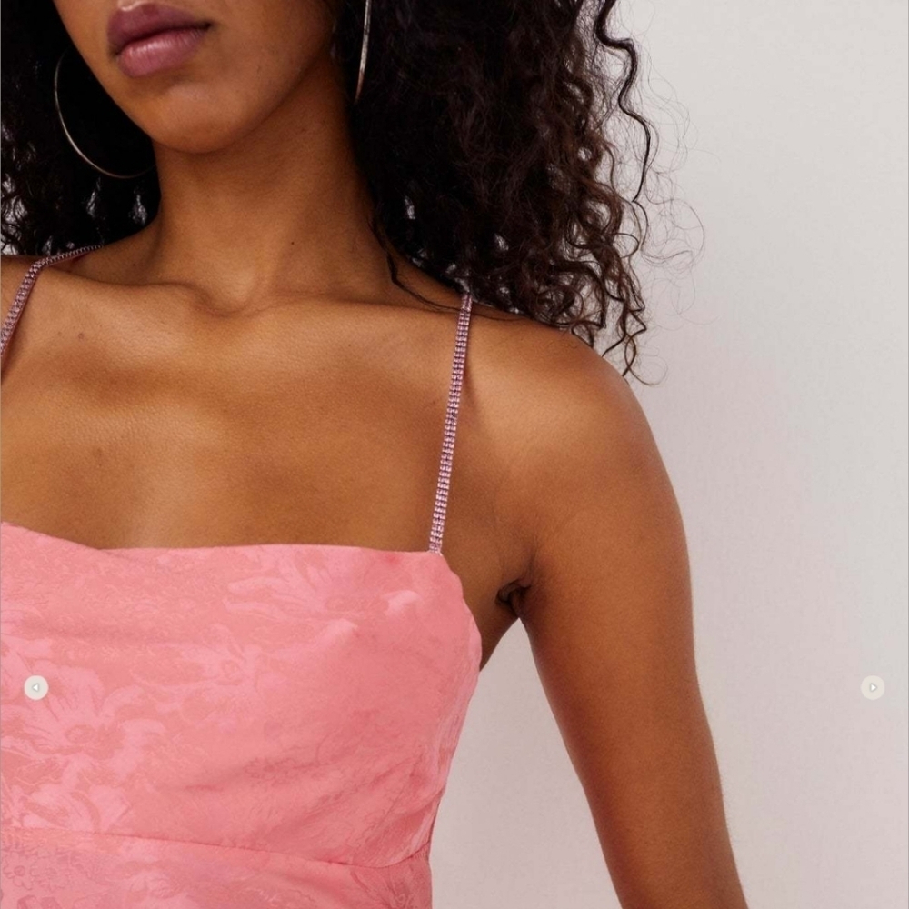 New For Love & Lemons Gabrielle Embellished Mini Slip Dress - Picture 2 of 8